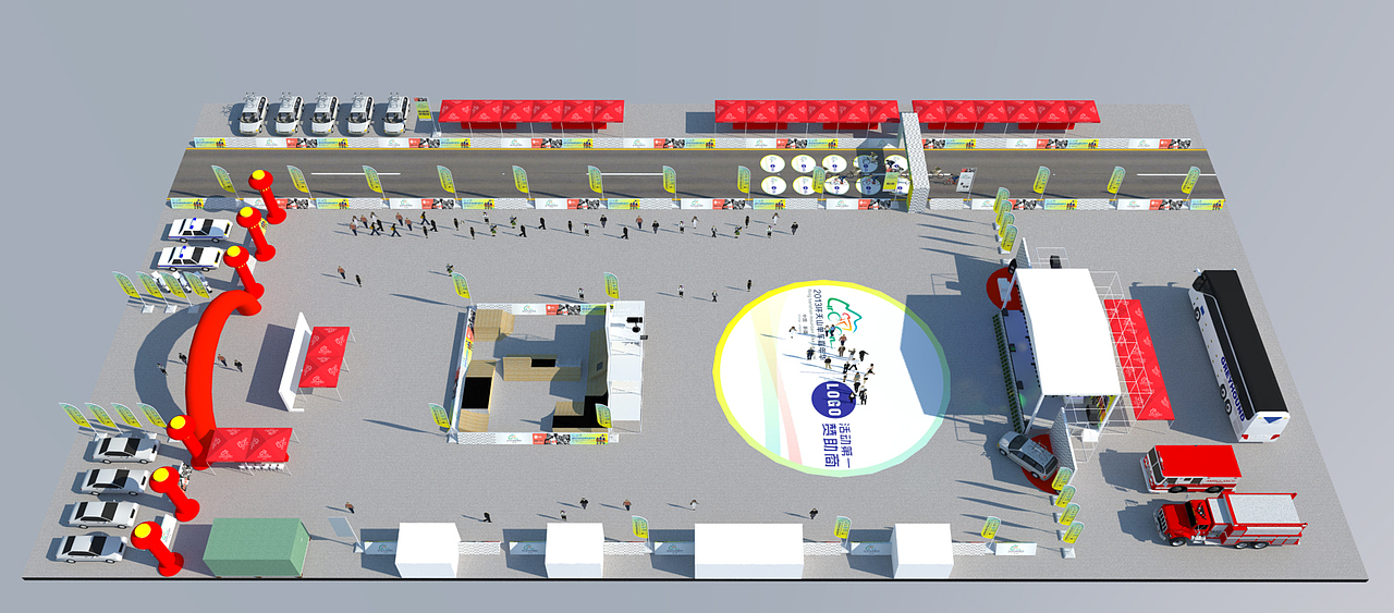 活动效果图鸟瞰图