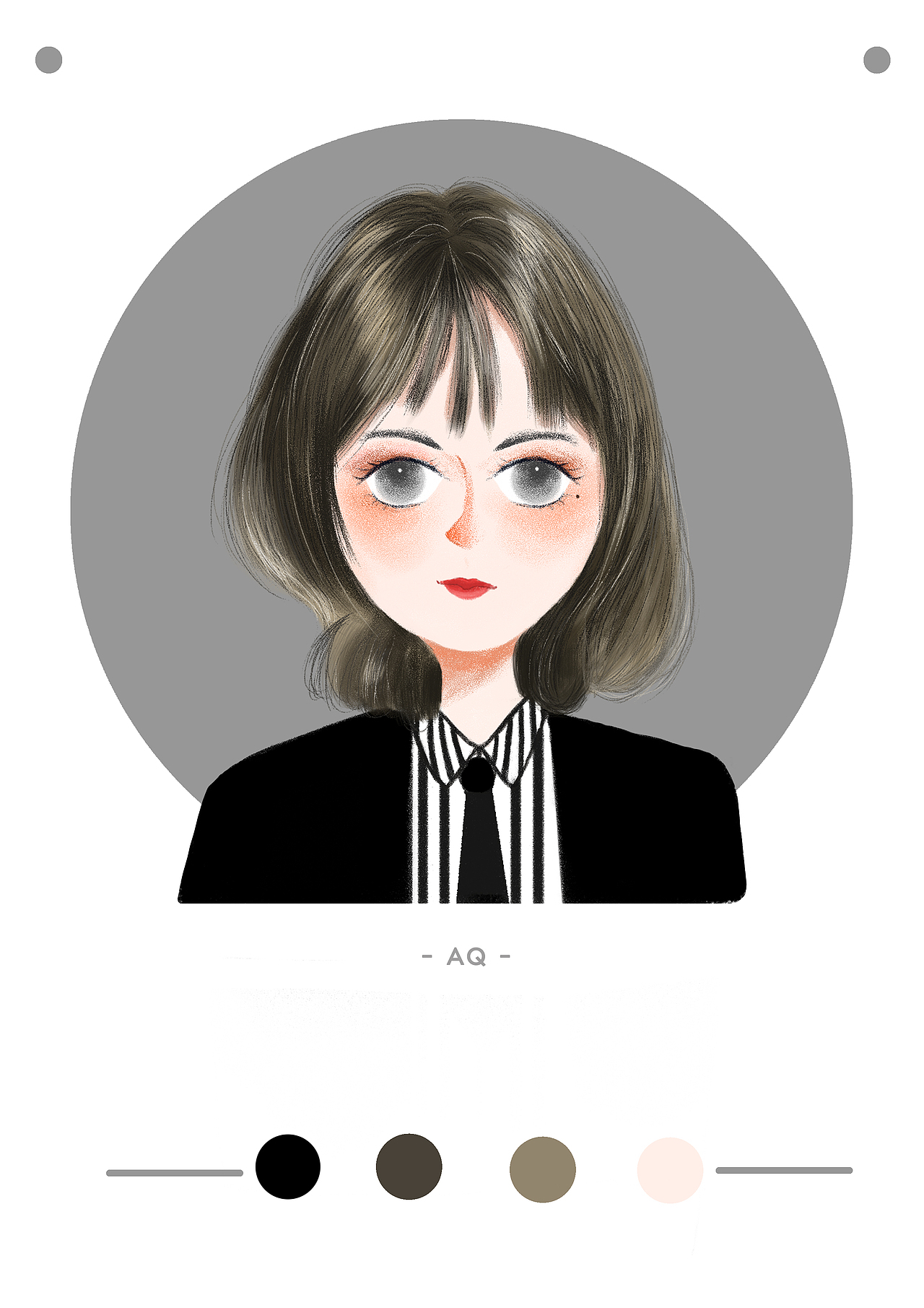 人物插画练习（图ZMjE5MjY5OTEy） - 创作习作 - 站酷设计师画画的阿琪原创素材 - 站酷ZCOOL