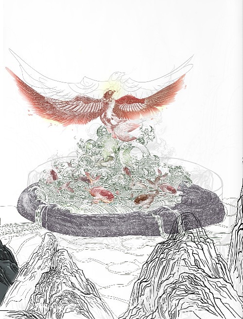 一风作品《官帽鱼》（图ZODI2MzQ0MzY=） - 商业插画 - 站酷设计师一风老师原创素材 - 站酷ZCOOL