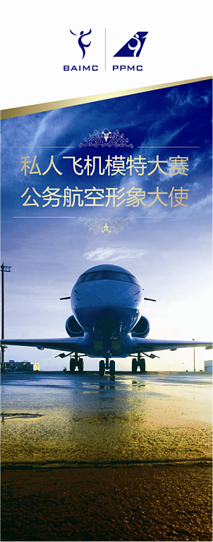 航空公司x展架