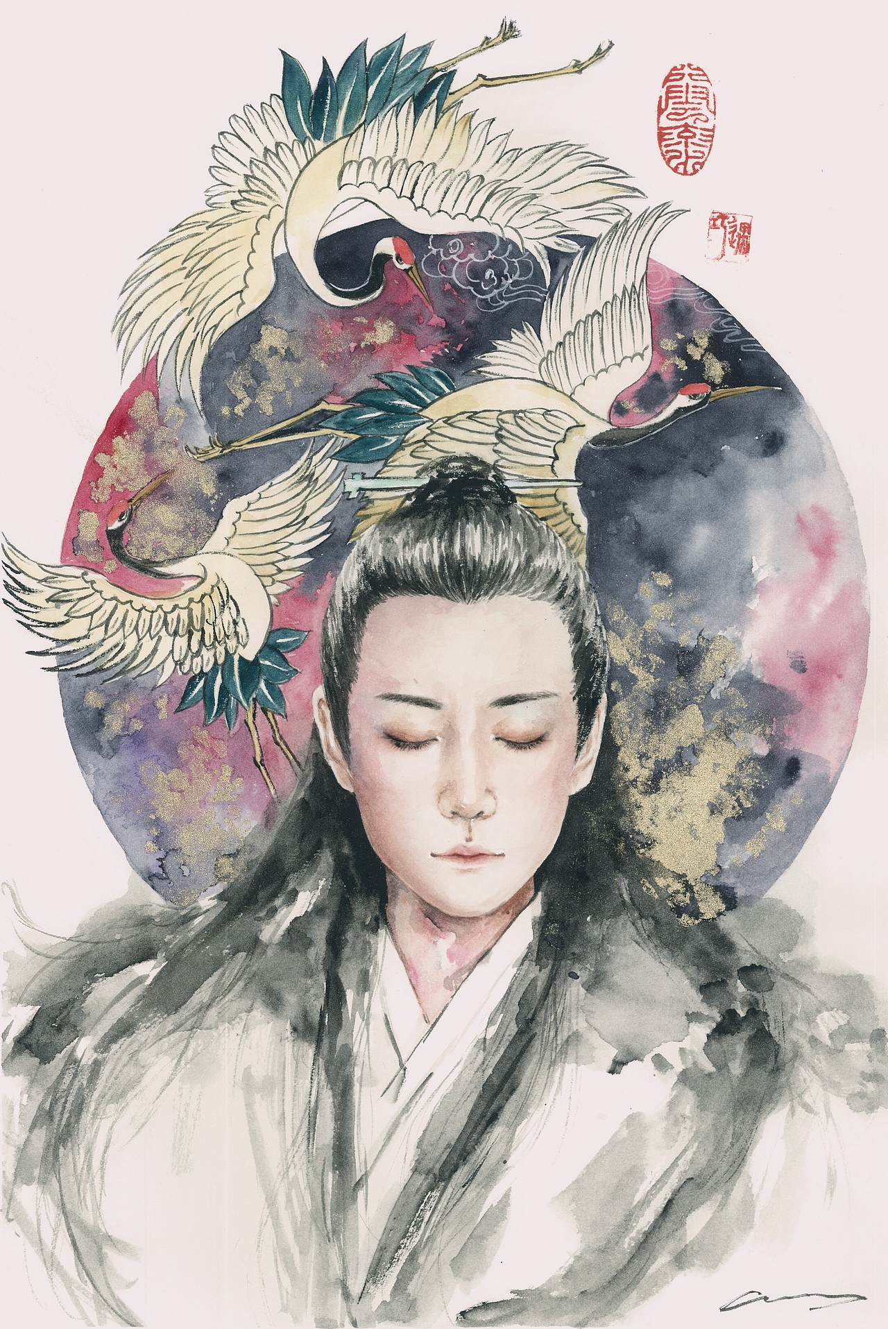 听雪楼水彩插画画集