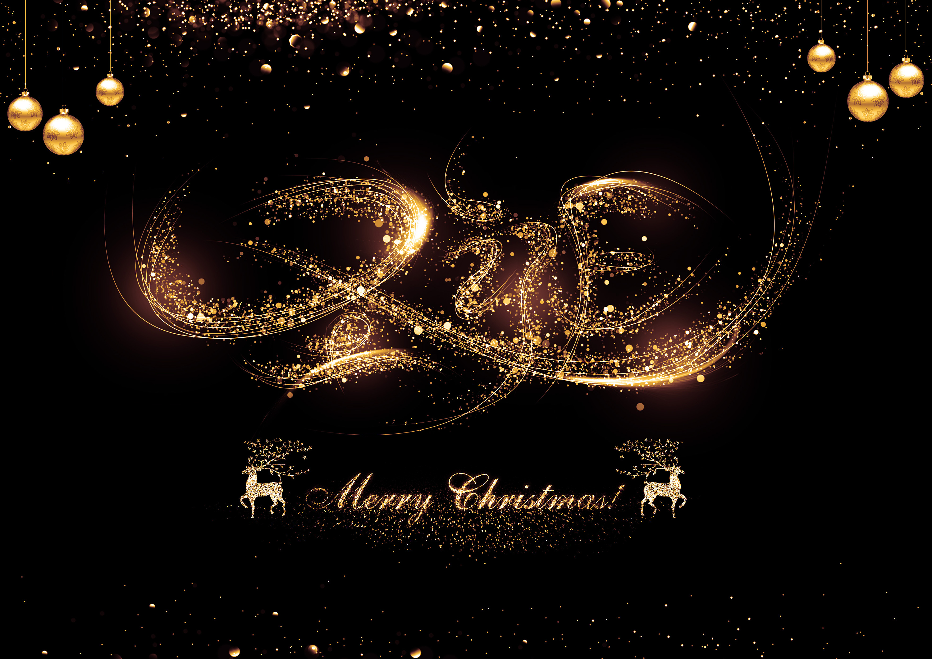 圣诞金粉效果(教程临摹)