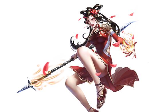 角色原畫女漢子（個人主頁-ZMzg1NjA3NTI=） - 游戲原畫 - 站酷設(shè)計(jì)師叫黑貓的哥斯拉原創(chuàng)素材 - 站酷ZCOOL