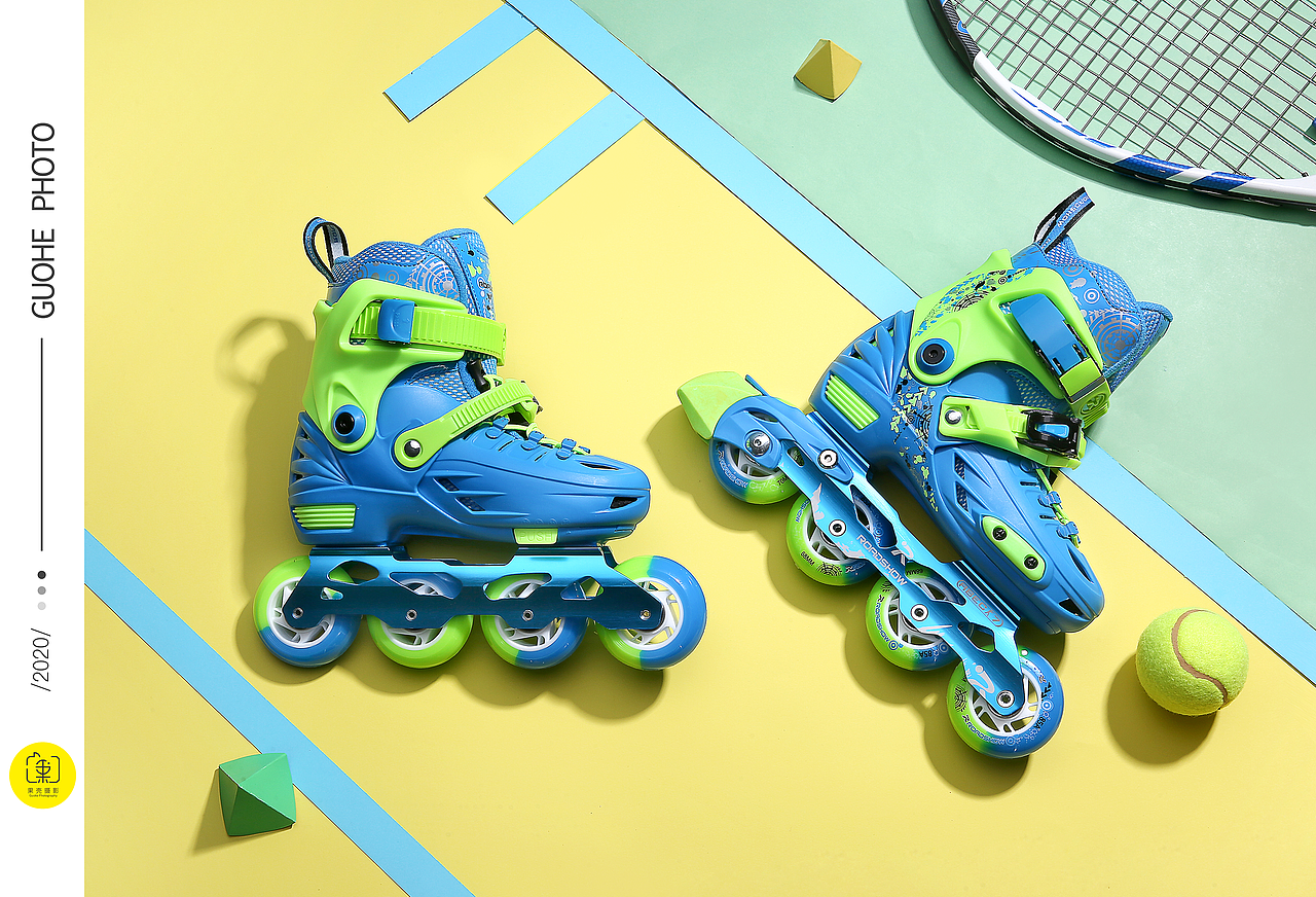 儿童轮滑鞋/鞋子/卡纸风（图ZMjQwNjcwNzU2） - 产品摄影 - 站酷设计师果壳视觉原创素材 - 站酷ZCOOL