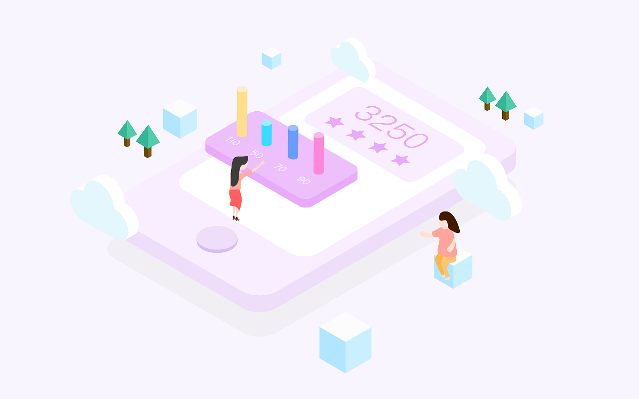 2.5D插画练习（图ZMTA5OTg5Mjcy） - 其他UI - 站酷设计师是珞不是诺原创素材 - 站酷ZCOOL