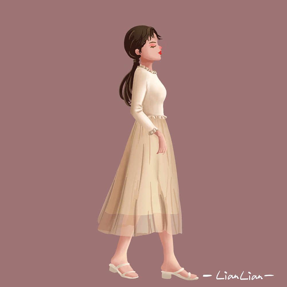 穿搭插画（图ZMTkxMTg5NDQw） - 艺术插画 - 站酷设计师连连415原创素材 - 站酷ZCOOL