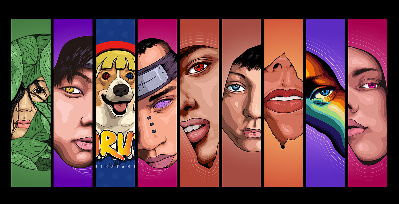 矢 量 / 练 习（图ZMjQ2NTYxNzMy） - 艺术插画 - 站酷设计师小虎多多原创素材 - 站酷ZCOOL