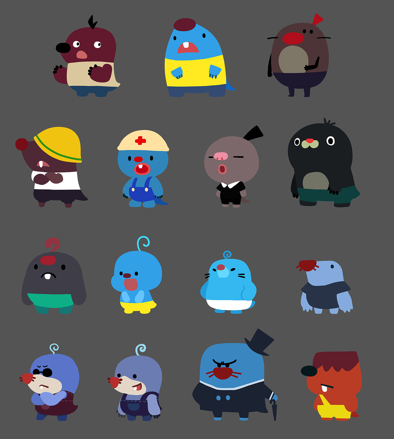 优彼智多星球角色设计（图ZMTg2ODY5MzU2） - 概念设定 - 站酷设计师小蜜蜂画漫画原创素材 - 站酷ZCOOL