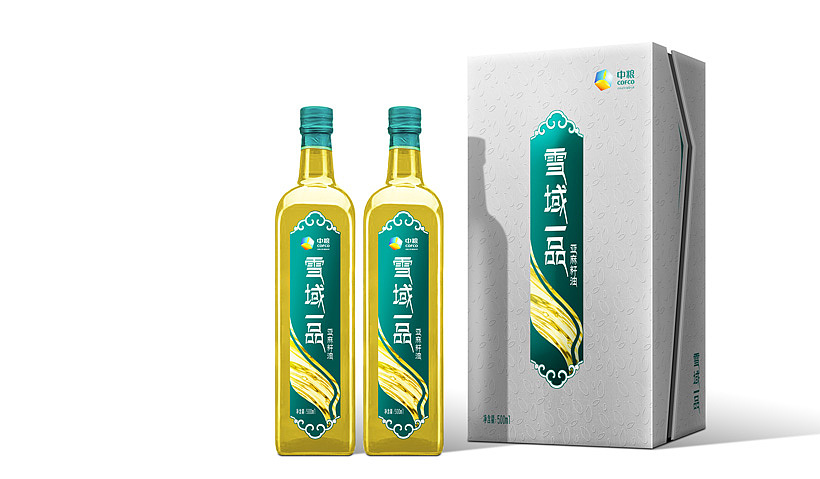 亚麻籽油包装设计/食用油包装设计/农产品包装设计公司/粮油包装设计