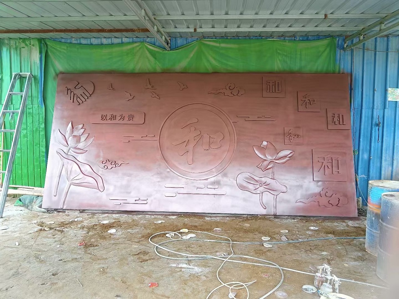 和文化锻铜浮雕设计制作