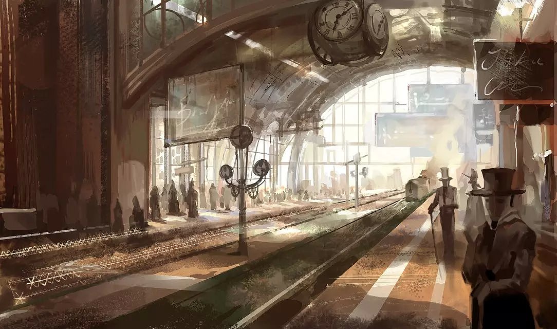 【饭糕学院】火车站|插画|商业插画|饭糕的乔巴 - 原创作品 - 站酷