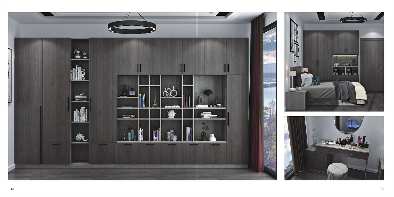 郑州定制衣柜板式家具彩页实木橱柜木门图册设计印刷