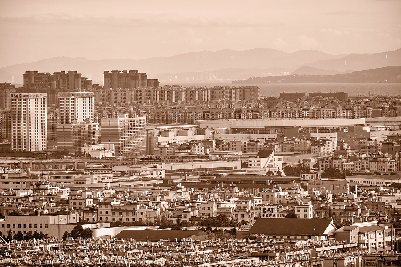 夕阳下的昆明（图ZMjU5MjEzMTg0） - 风光摄影 - 站酷设计师张张饺子原创素材 - 站酷ZCOOL