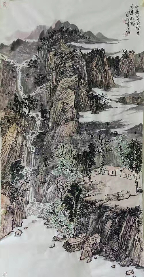 早年的浅绛山水（图ZMjE5NDcyMDY4） - 绘画 - 站酷设计师王小胖与王老鹤原创素材 - 站酷ZCOOL