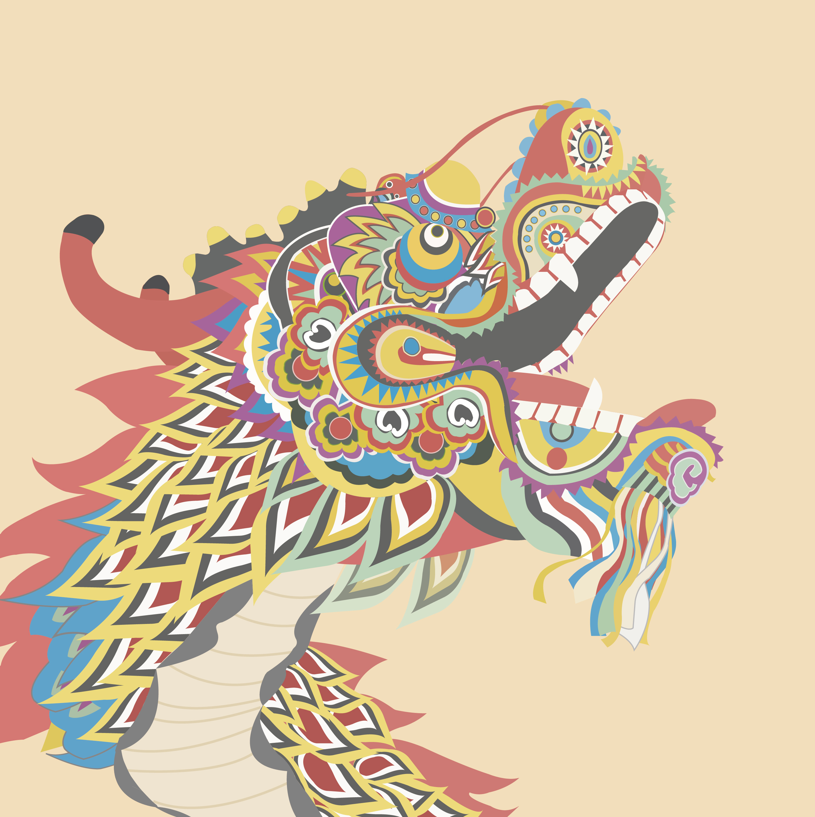 龙|插画|其他插画|可乐发烧友_ - 临摹作品 - 站酷 (zcool)