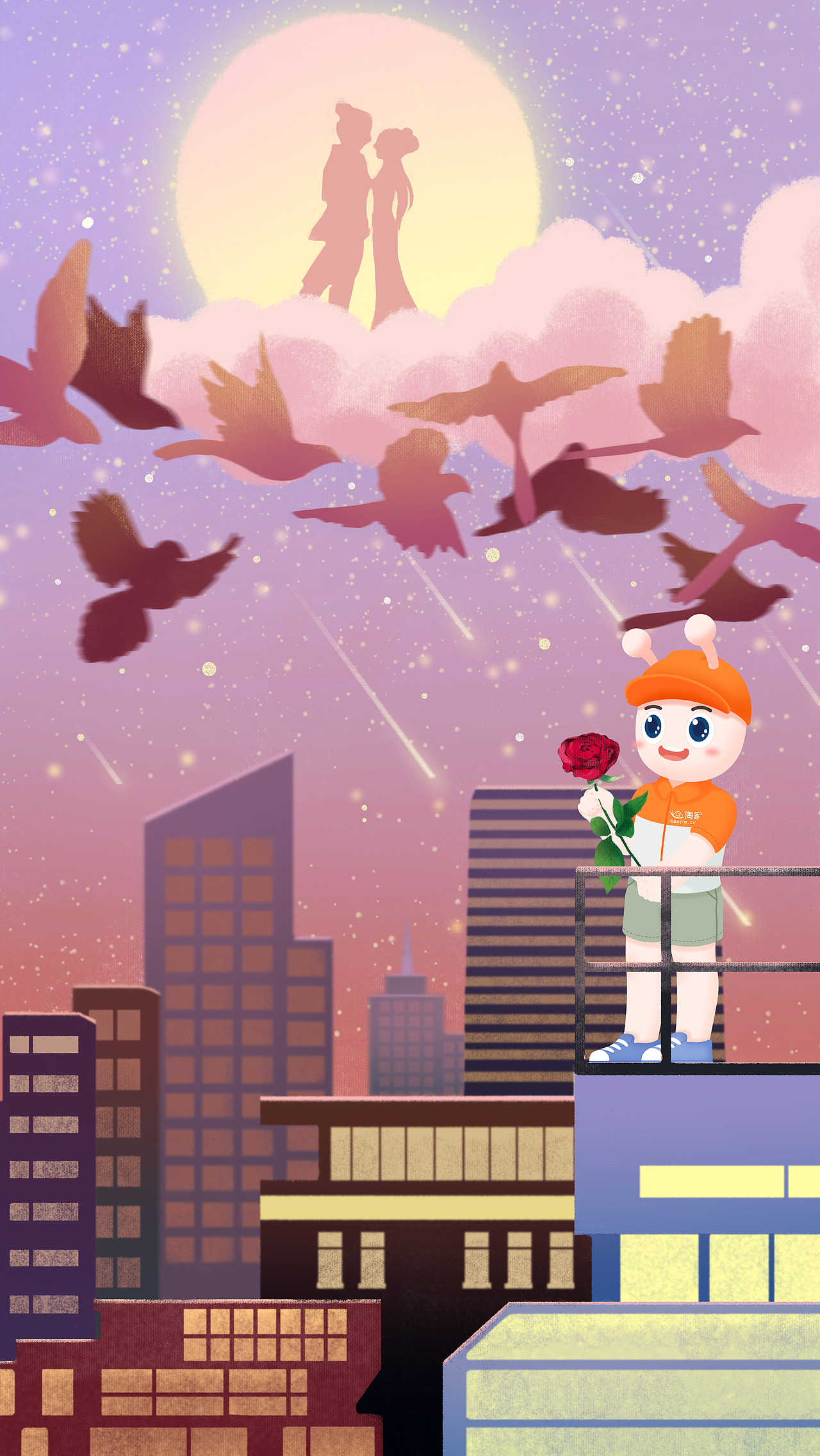 节日节气海报插画（图ZMjA2NzUxNjA0） - 创作习作 - 站酷设计师声沙沙沙原创素材 - 站酷ZCOOL