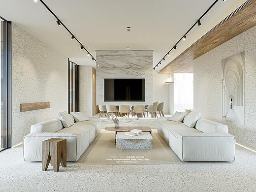 现代民宿效果图表现