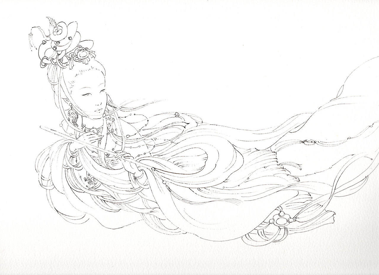 我是线稿扫描件