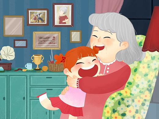 愛(ài)跳舞的奶奶（個(gè)人主頁(yè)-ZNDI0MTM0NjQ=） - 兒童插畫 - 站酷設(shè)計(jì)師WillieWwwonka原創(chuàng)素材 - 站酷ZCOOL