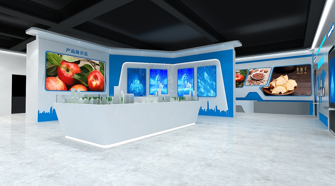 润丰集团展厅设计3D效果图