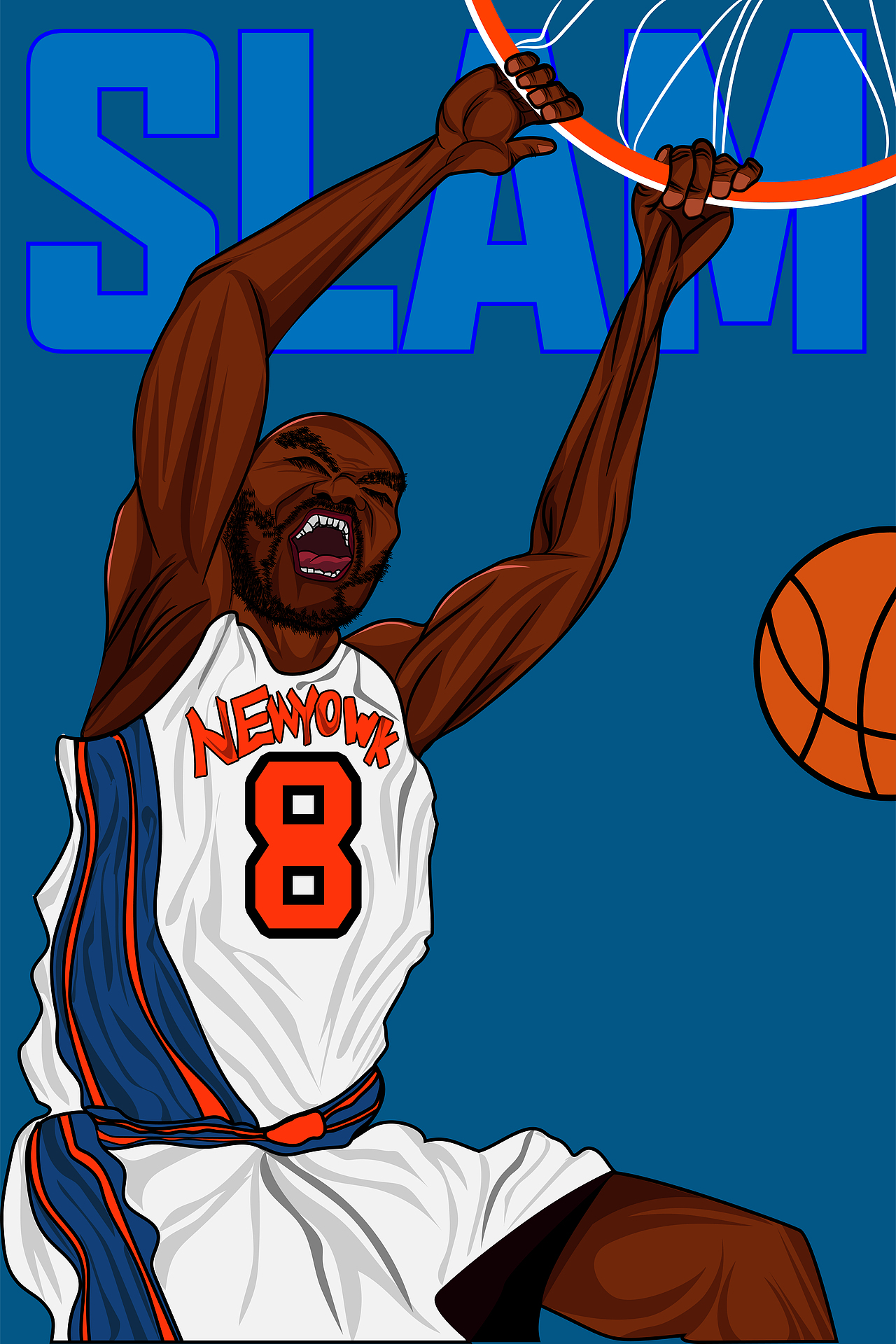篮球插画八