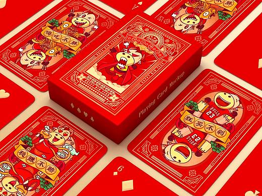 2021牛年春节系列插画