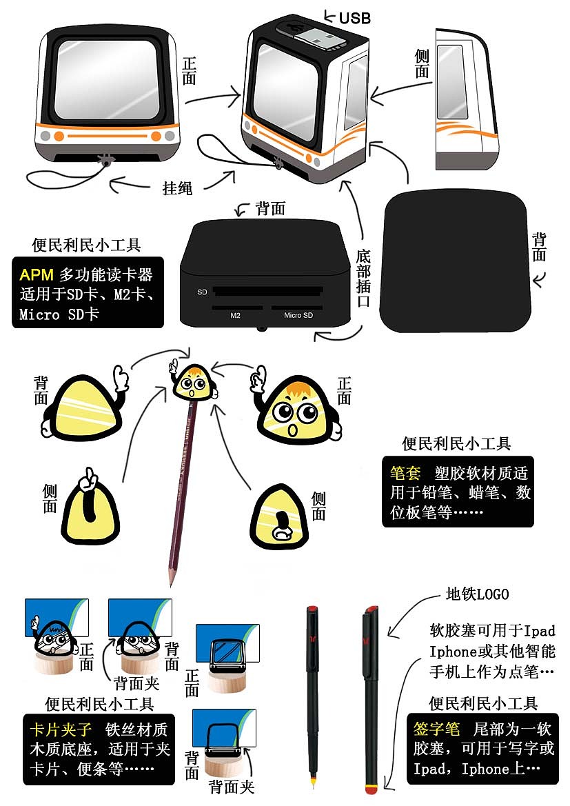 设计遇见未来广州地铁创意周边产品设计