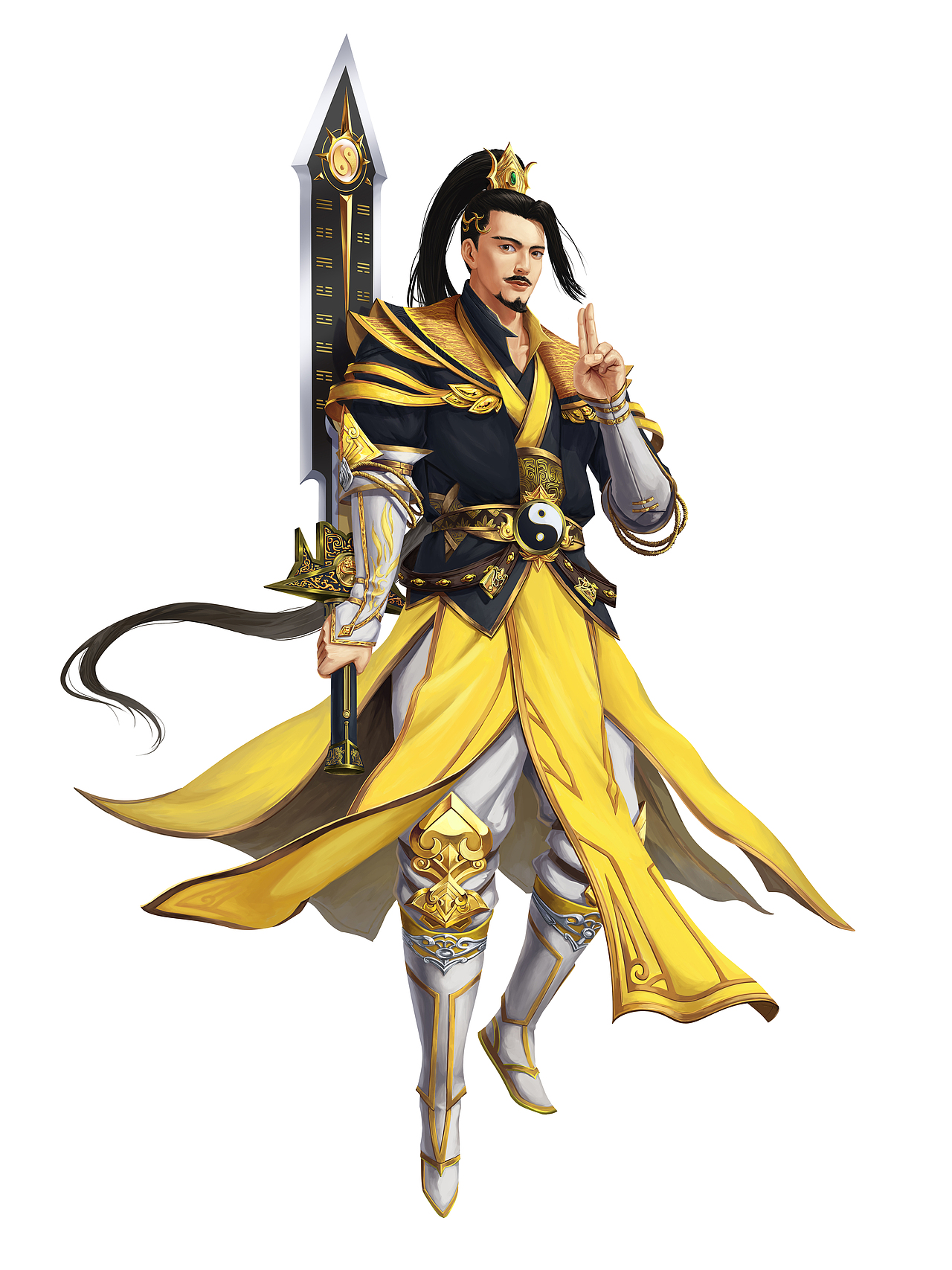 八仙-吕洞宾|插画|游戏原画|银河烛光 - 原创作品 - 站酷 (zcool)