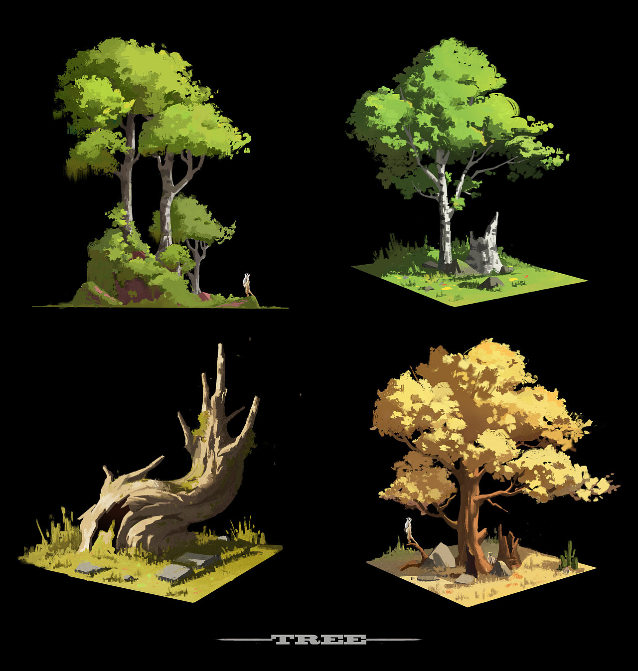 树|插画|概念设定|努力画画的beerus - 原创作品 - 站酷 (zcool)