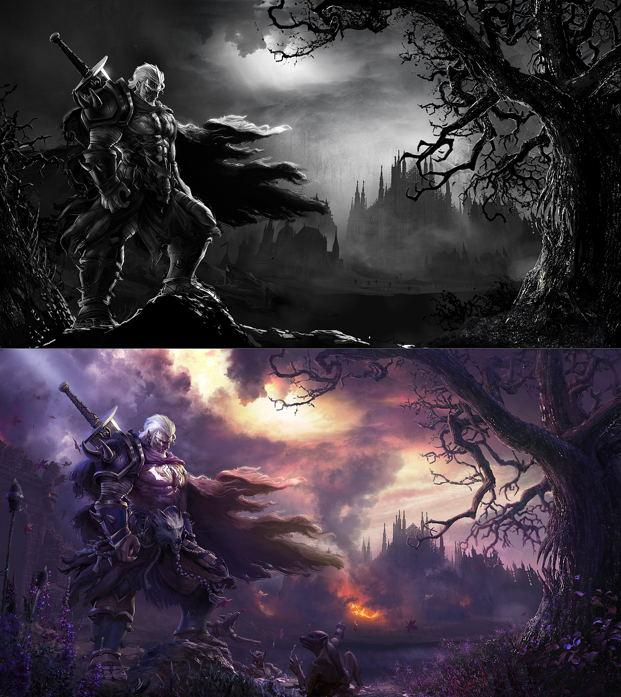 神秘力量狼人（图ZNDE3ODI0Njg=） - 游戏原画 - 站酷设计师清风游龙原创素材 - 站酷ZCOOL