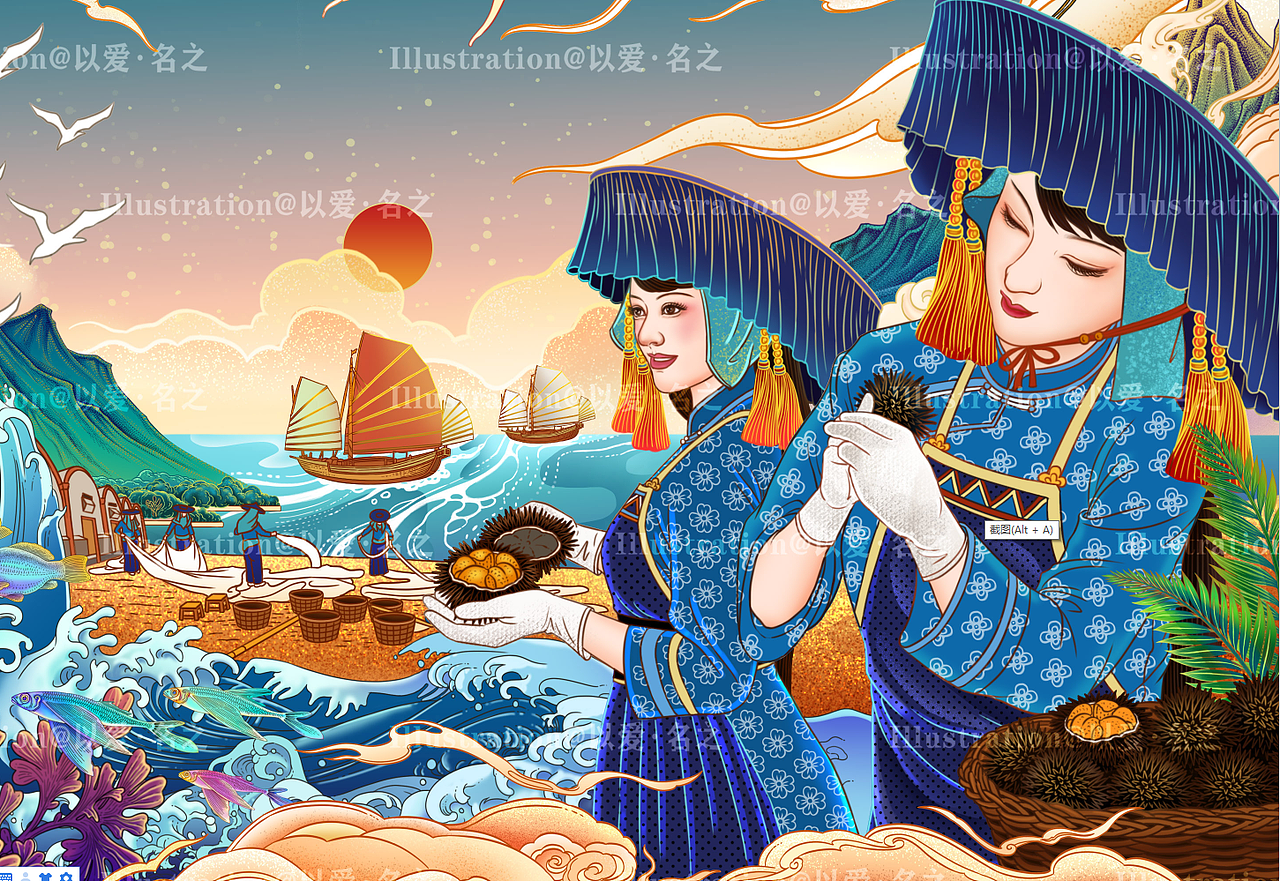 客家文化主题包装插画_以爱名之-站酷zcool