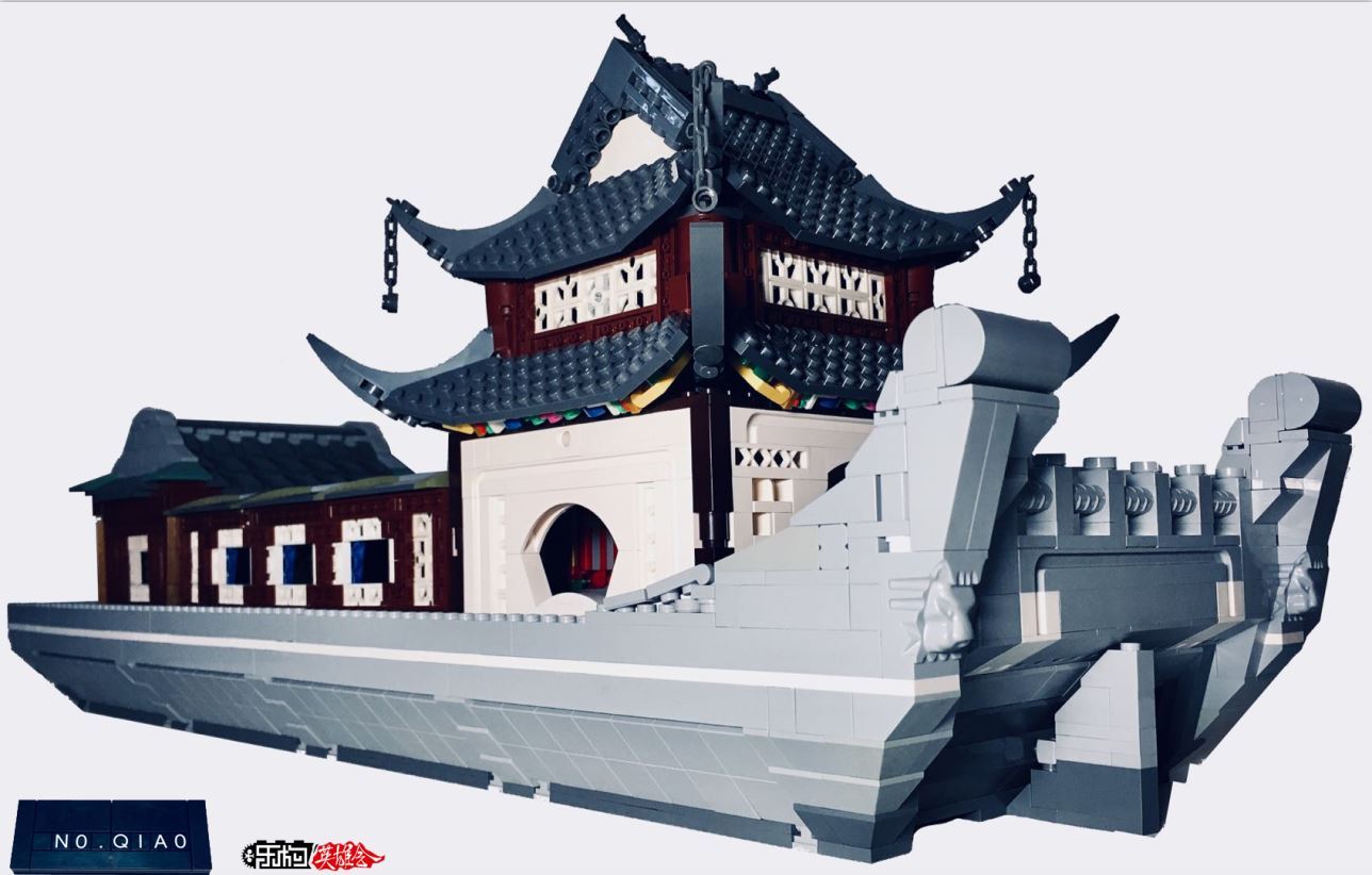 中国古代园林建筑之舫——乐高积木moc作品