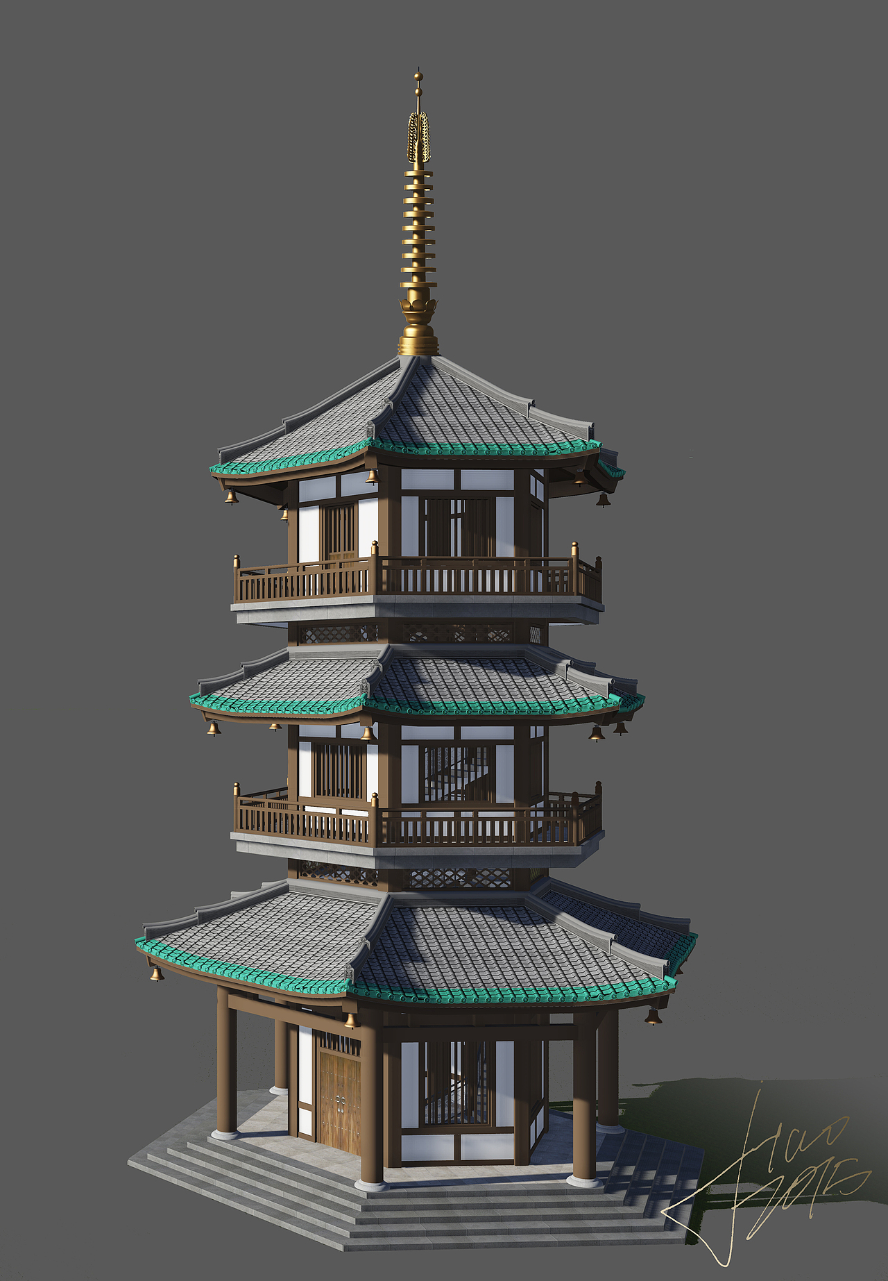 Landscape tower ·2015（图ZMzkwMTM4ODQ=） - 建筑设计 - 站酷设计师OANNAO原创素材 - 站酷ZCOOL