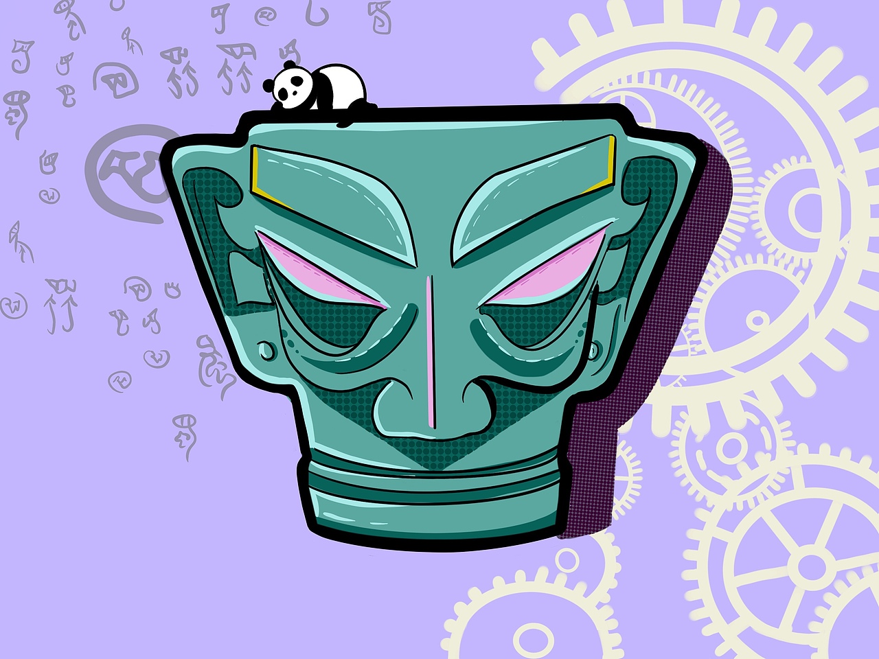 三星堆（图ZMjY3NTI4ODY0） - 商业插画 - 站酷设计师Jie61原创素材 - 站酷ZCOOL