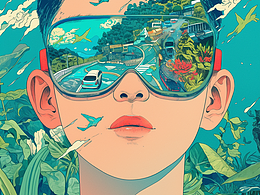 插画 男孩 ai 手绘 系列
