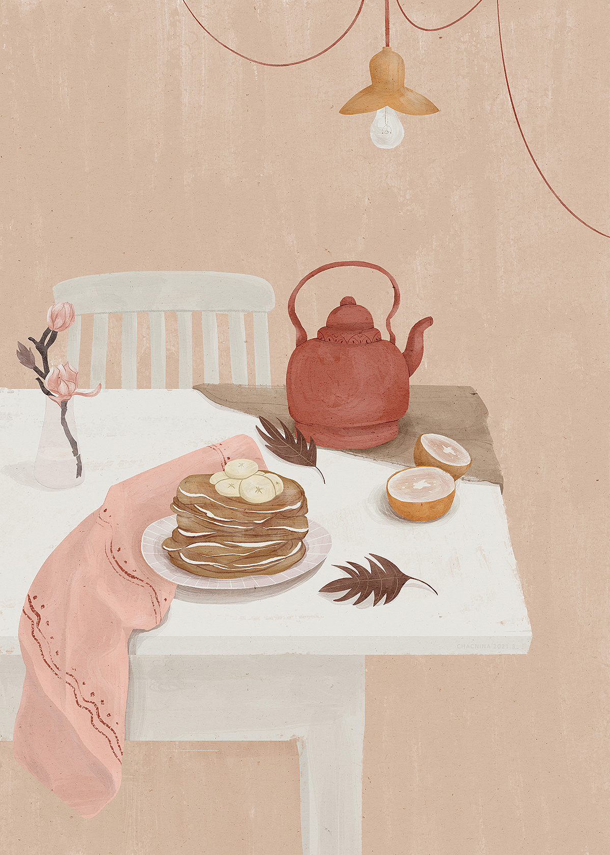 三餐小食（图ZMjUwNDYzNDA4） - 商业插画 - 站酷设计师卡克妮娜chacnina原创素材 - 站酷ZCOOL