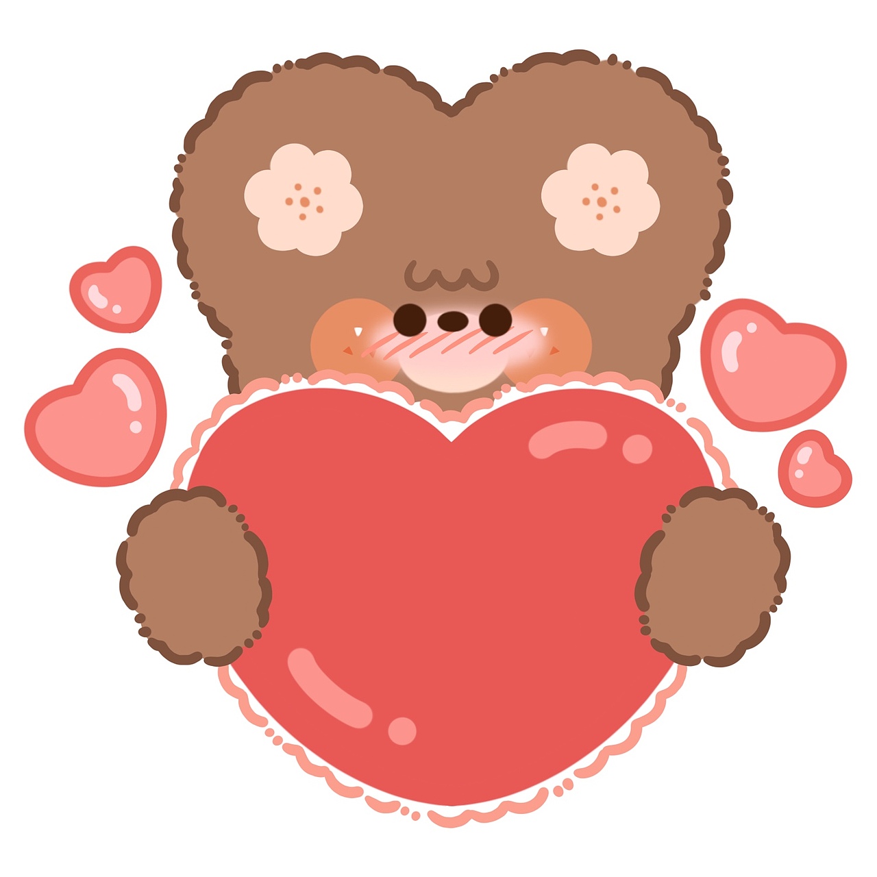 软萌可爱微信表情包茶茶熊日常篇