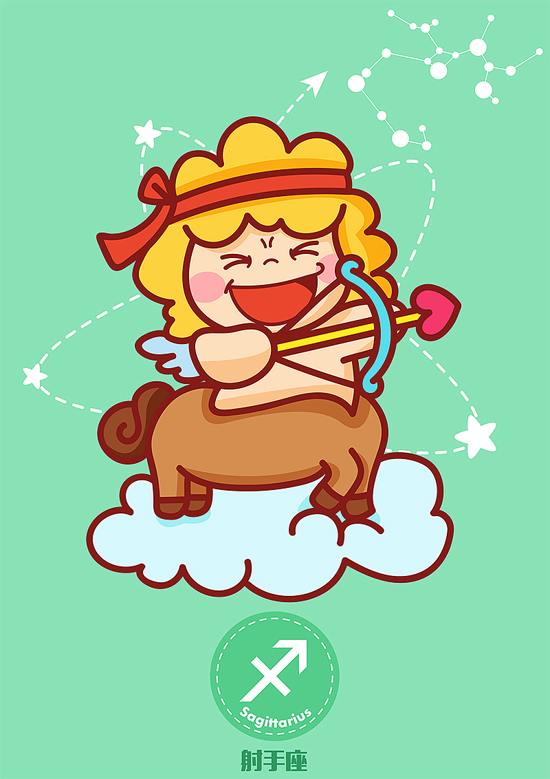 12生肖和12星座插画绘制（图ZNTg2NTQ0ODA=） - 商业插画 - 站酷设计师魏小毛原创素材 - 站酷ZCOOL