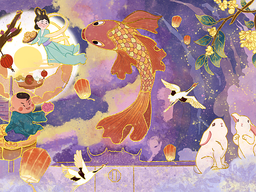 中秋节插画