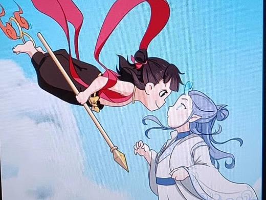 哪吒：哪吒喜歡敖丙 （姨母笑）致敬下宮崎駿老爺爺（個人主頁-ZMzgwMjExNjg=） - 商業(yè)插畫 - 站酷設計師leonmoo原創(chuàng)素材 - 站酷ZCOOL