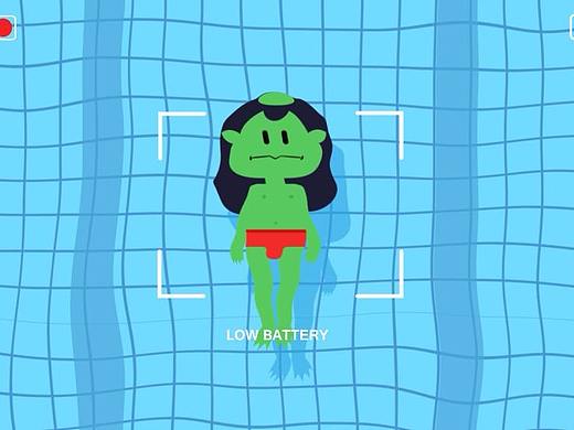 “呀，河童！”