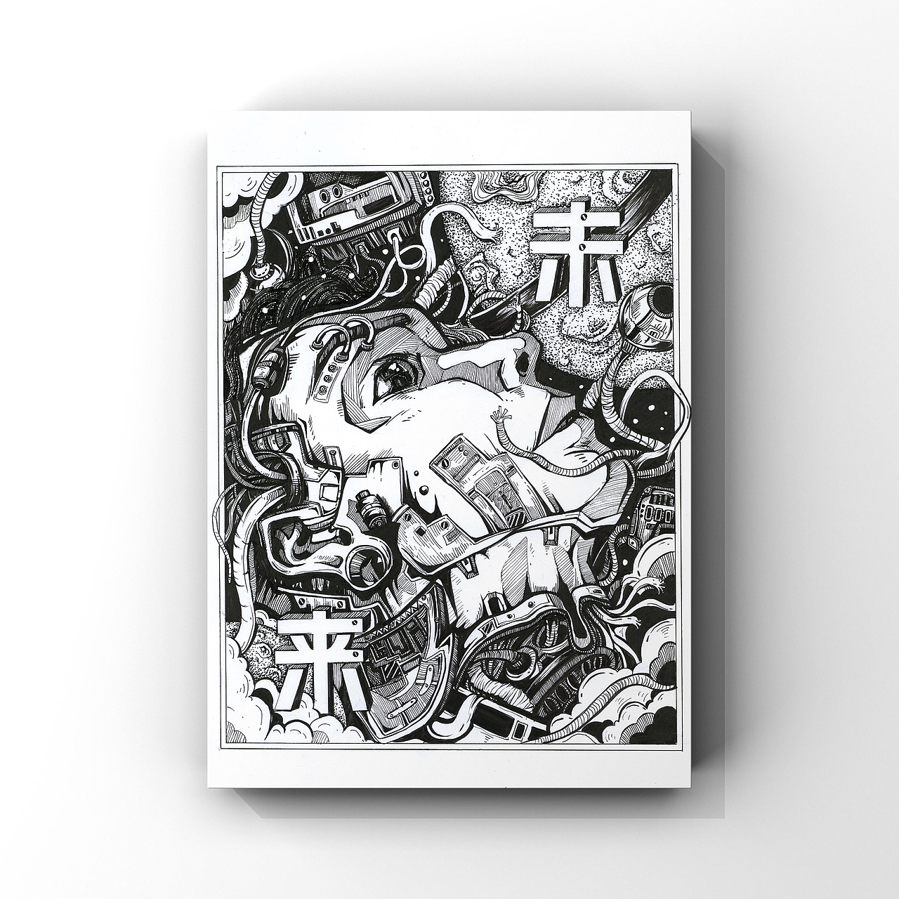 黑白海报——未来科幻题材