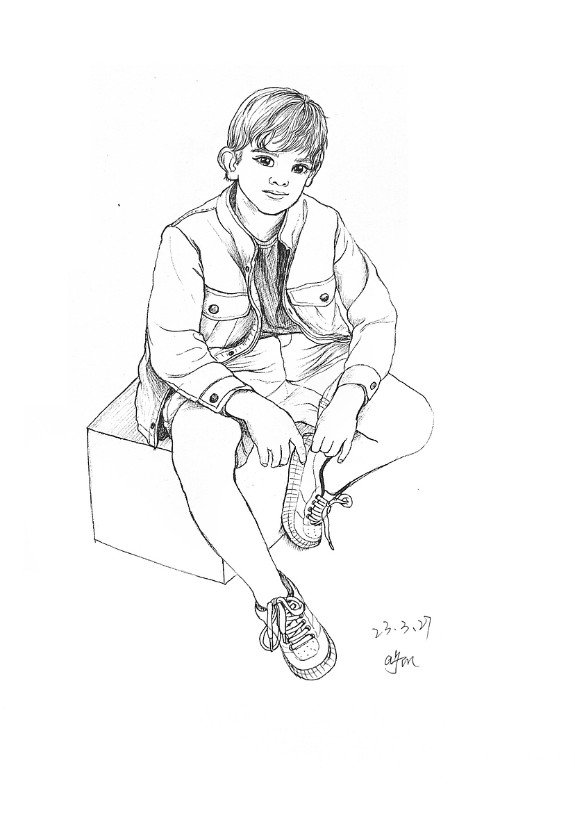 针管笔线性速写（图ZMzM3NDQxNjk2） - 绘画 - 站酷设计师COCO2908原创素材 - 站酷ZCOOL