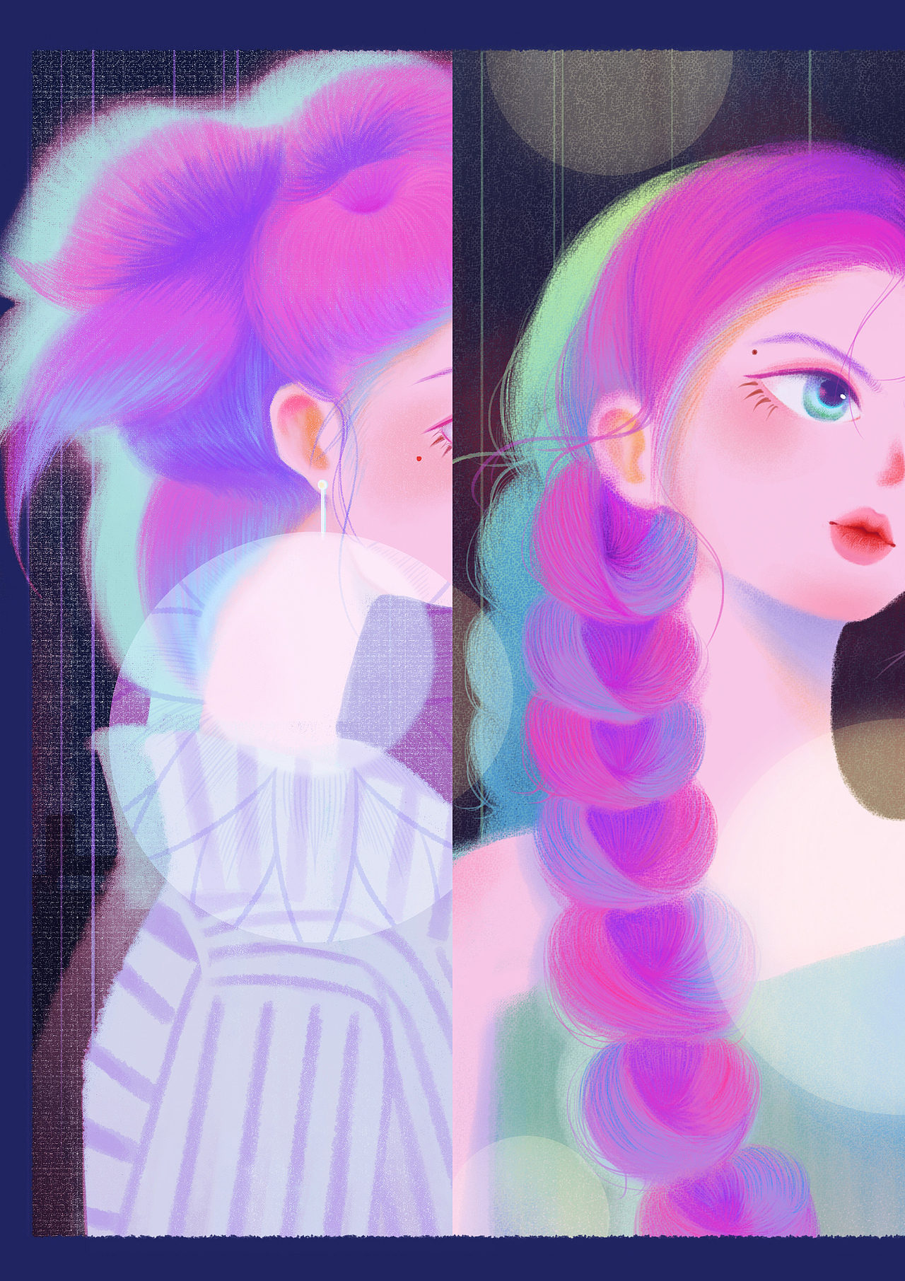 个人练习——《霓虹色少女》