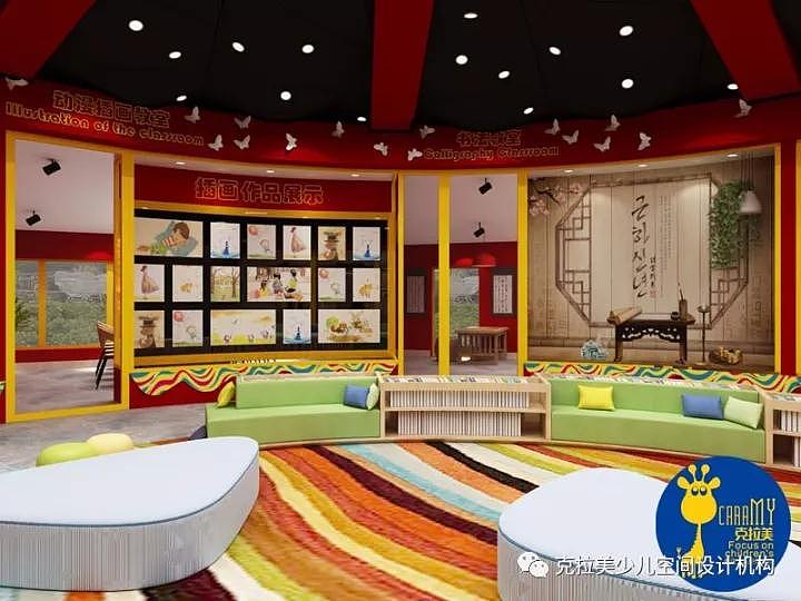 郑州美术培训机构装修设计儿童空间装修设计