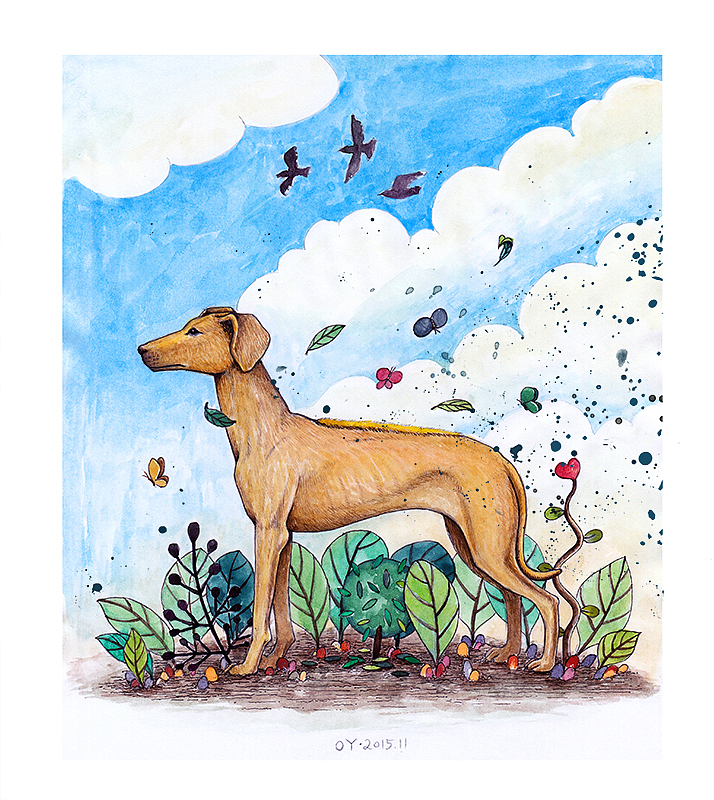 OY手绘：背脊犬（图ZMzY3NDUzNDg=） - 商业插画 - 站酷设计师欧阳鹏杰_OY原创素材 - 站酷ZCOOL