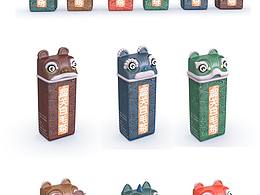 醒狮茶叶罐包装设计