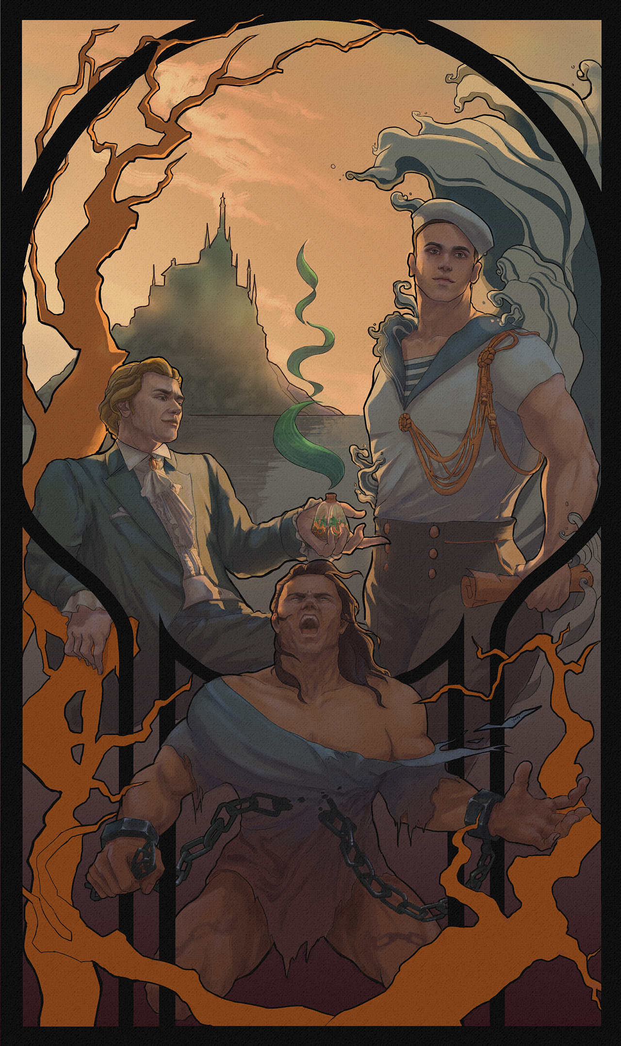 基督山伯爵|插画|商业插画|我是王小雨 - 原创作品 - 站酷 (zcool)