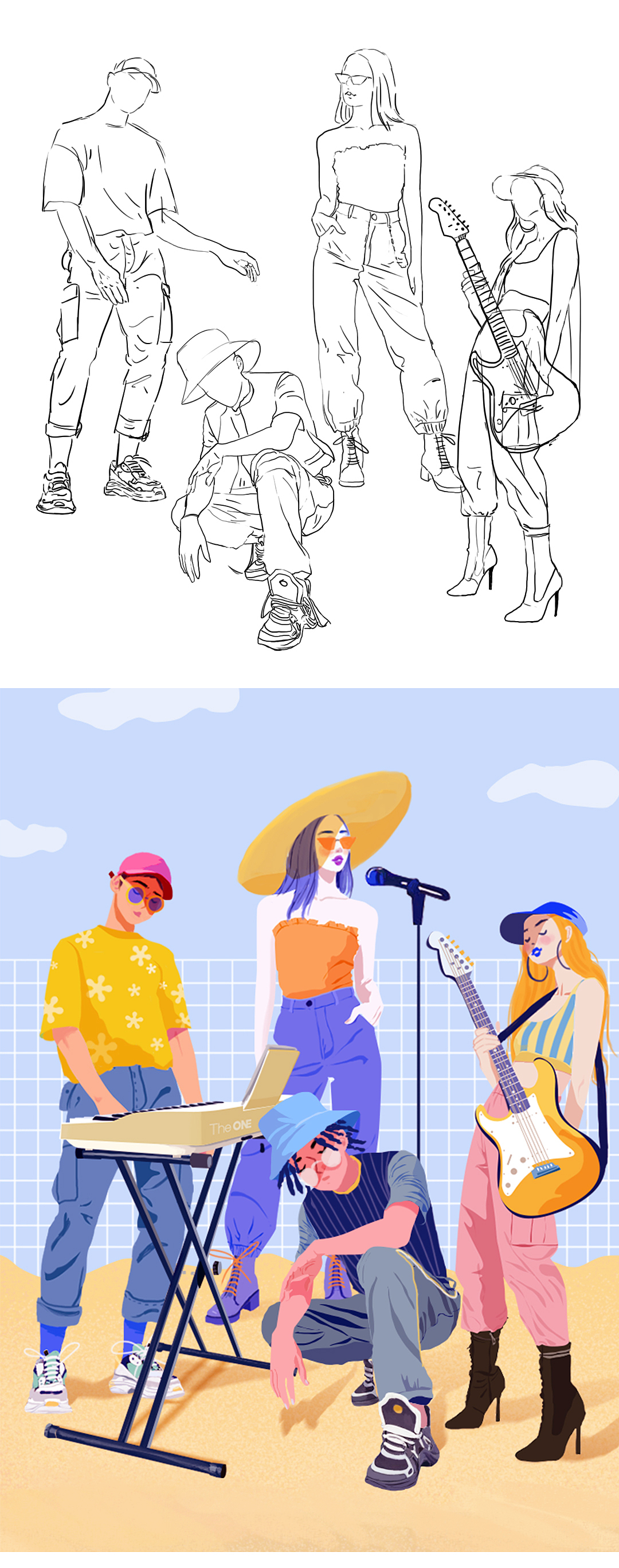 生活奇奇怪怪，画画可可爱爱（图ZMjExOTQ2MzUy） - 商业插画 - 站酷设计师橙汁汁原创素材 - 站酷ZCOOL