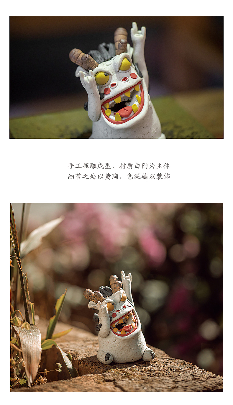 器十二原创手工捏雕嘻哈麒麟陶瓷摆件香插（图ZMjM2ODU4NDM2） - 其他手工艺 - 站酷设计师器十二原创素材 - 站酷ZCOOL